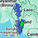 Google Map: Groepsrondreis Thailand Hoogtepunten