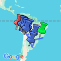 Google Map: Highlights of South America