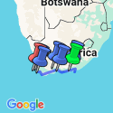 Google Map: Cape Town & the Garden Route