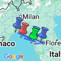 Google Map: Walks of the Cinque Terre and Portofino