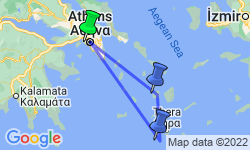 Google Map: Walking on the Greek Islands
