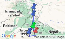 Google Map: Peaks of Ladakh Trek