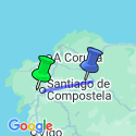 Google Map: Trekking the Camino de Santiago