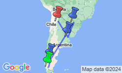 Google Map: Classic Patagonia Treks