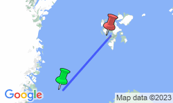 Google Map: Arctic Saga: Spitsbergen, Faroes & Jan Mayen