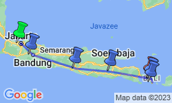 Google Map: Hoogtepunten van Java & Bali