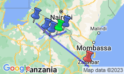 Google Map: Tanzania & Zanzibar