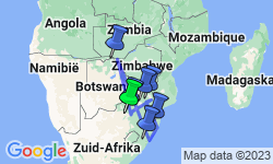 Google Map: Zuid-Afrika & Victoria Falls