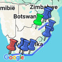 Google Map: Hoogtepunten van Zuid-Afrika