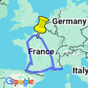 Google Map: Highlights of France