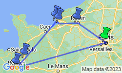 Google Map: Jewels of France including Normandy