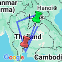 Google Map: Laos to Northern Thailand: Treks & Trails