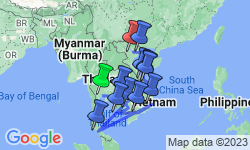Google Map: Cambodia to Vietnam: Night Markets & Noodle-Making