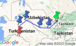Google Map: Best of Uzbekistan and Turkmenistan
