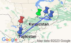 Google Map: Best of Kyrgyzstan and Tajikistan