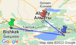 Google Map: Highlights of Kyrgyzstan and Kazakhstan