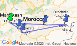Google Map: Moroccan Desert Adventure: River Canyons & Camels