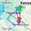 Google Map: Journeys: Kenya & Tanzania Safari