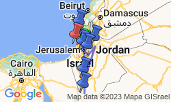 Google Map: Israel & Jordan: Ancient Sites & Epic Nights
