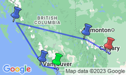 Google Map: Vancouver Island & Northern Rockies