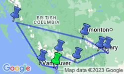 Google Map: Canadian Rockies Encompassed
