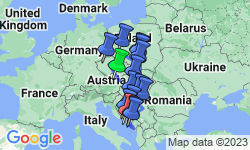 Google Map: Vienna to Dubrovnik