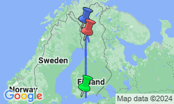 Google Map: Finnish Lapland in Winter