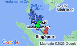 Google Map: Singapore en Maleisië