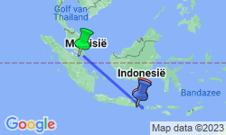Google Map: Singapore en Bali