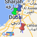 Google Map: Dubai, moderne stad en oneindige woestijn