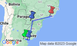 Google Map: Best of Argentina, Uruguay & Brazil
