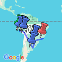 Google Map: Explore Peru, Argentina & Brazil