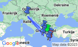 Google Map: Rondreis Griekenland, 20 dagen