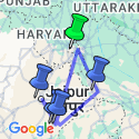 Google Map: North India Highlights