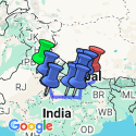 Google Map: Delhi to Kathmandu