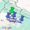 Google Map: India's Golden Triangle
