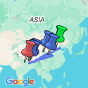 Google Map: Tibet: Beijing to Kathmandu Overland