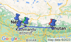 Google Map: Nepal & Bhutan Journey