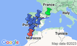 Google Map: Spain, Portugal & Morocco: Tapas, Medinas & Sunsets