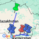Google Map: Kazakhstan & Kyrgyzstan Adventure