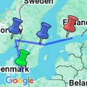 Google Map: Capitals of Scandinavia