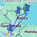 Google Map: Land of Belize & Tikal