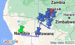 Google Map: Botswana Adventure