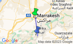 Google Map: Mount Toubkal Trek
