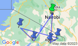 Google Map: Tanzania Family Safari
