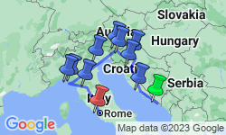 Google Map: Dubrovnik to Rome