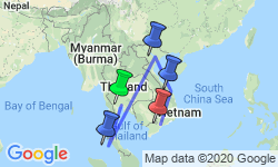 Google Map: Thailand + Vietnam