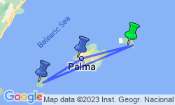 Google Map: Walking the Coastal Trails of Menorca