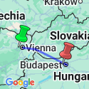 Google Map: Cycling from Vienna to Budapest