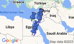 Google Map: Best of Egypt & Jordan Luxury Tour